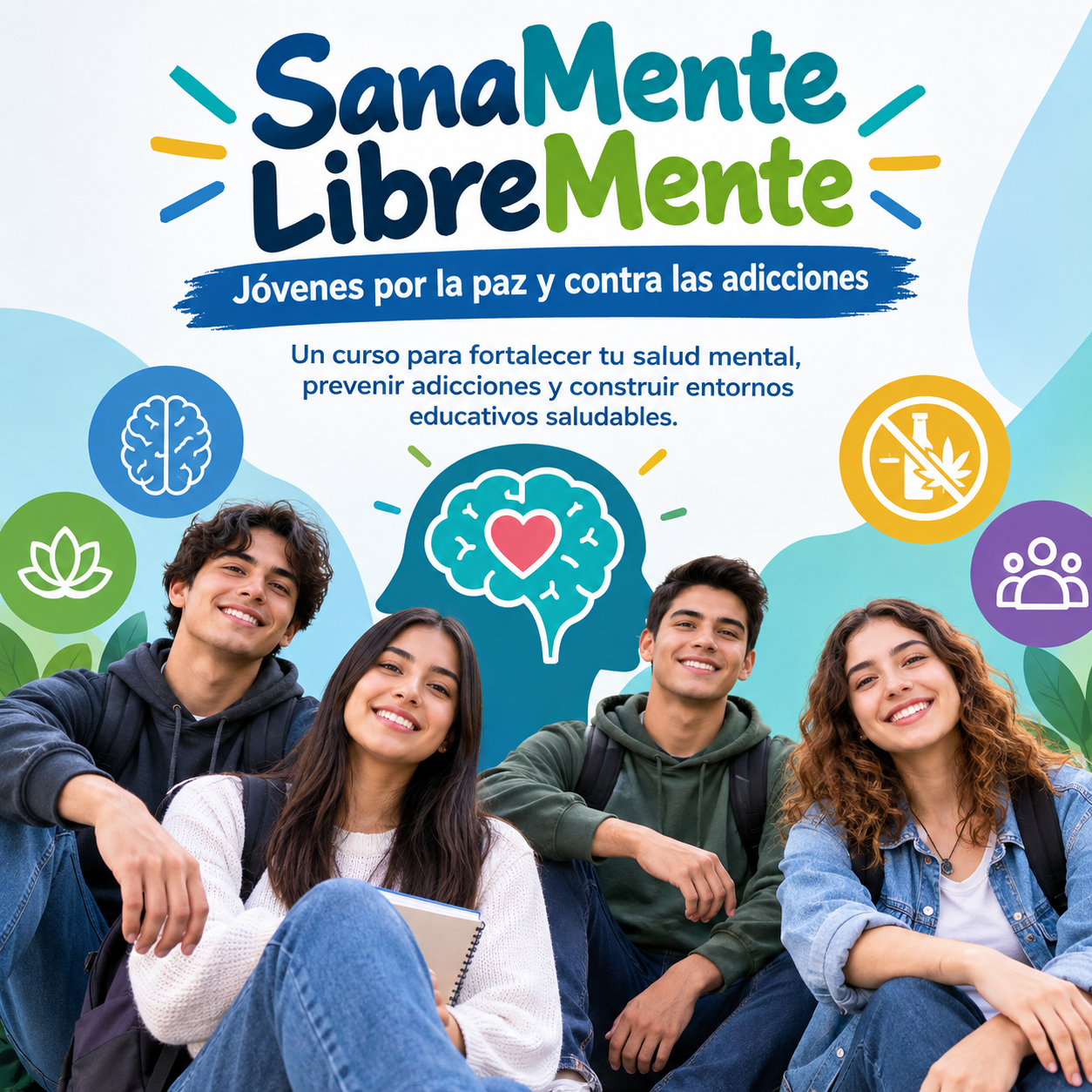 Curso SanaMente LibreMente: jóvenes por la paz y contra las adicciones